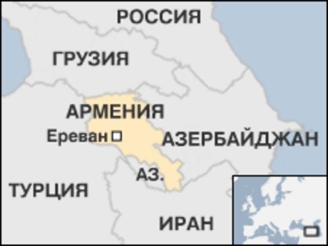 С кем граничит армения