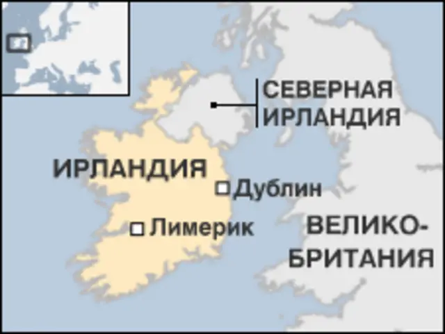 Карта Ирландии
