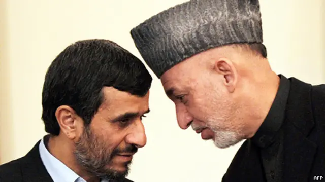 کرزی او احمدي نژاد 