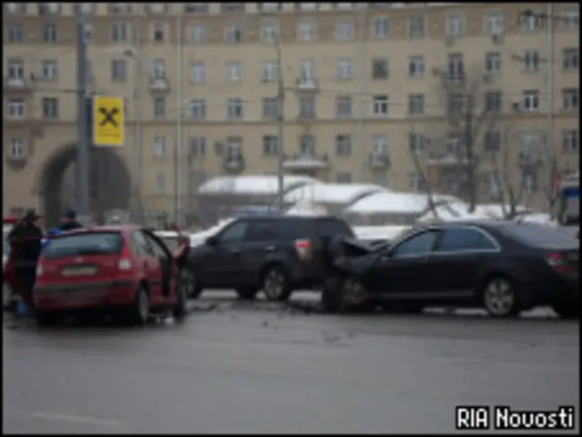 Авария с участием машины вице-президента "Лукойла". 25 февраля 2010 года