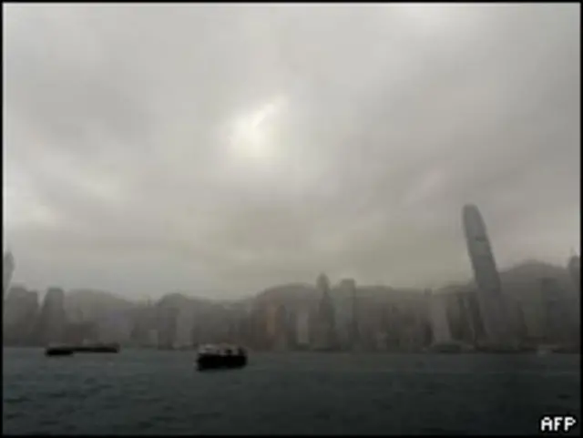 Contaminación en Hong Kong.