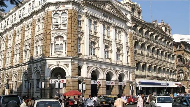 孟買市中心堡壘區匯豐銀行分行大樓（9/3/2010）