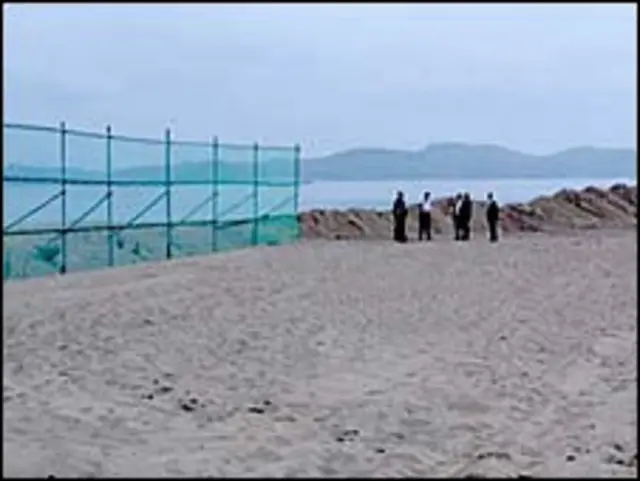 Пляж курорта "Алмазные горы" в КНДР