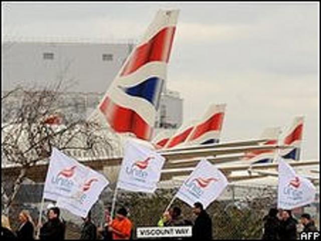 Huelga del sindicato de tripulantes de BA