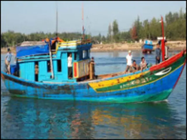 Tàu cá Quảng Ngãi từng bị Trung Quốc bắt (ảnh VnExpress)