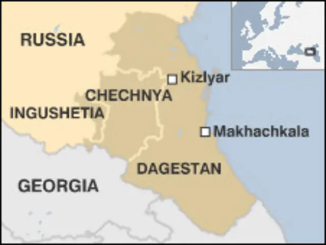 peta lokasi Republik Dagestan