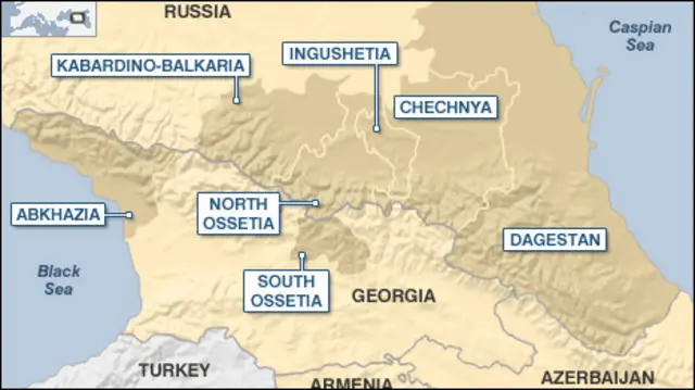 Peta Kaukasus Utara