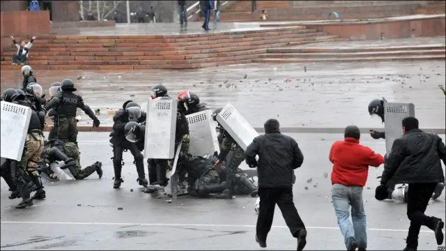 Беспорядки в Бишкеке