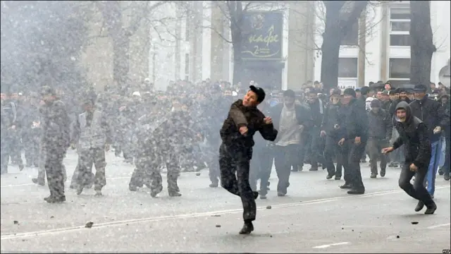 Беспорядки в Бишкеке