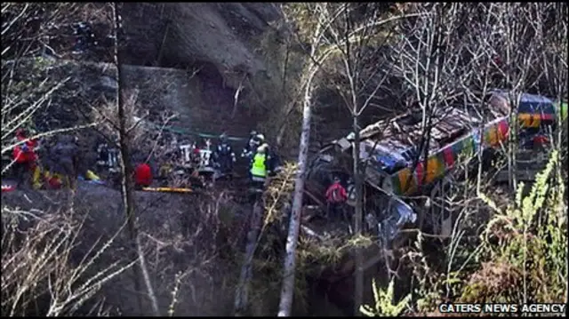 От падения в реку поезд уберегли деревья