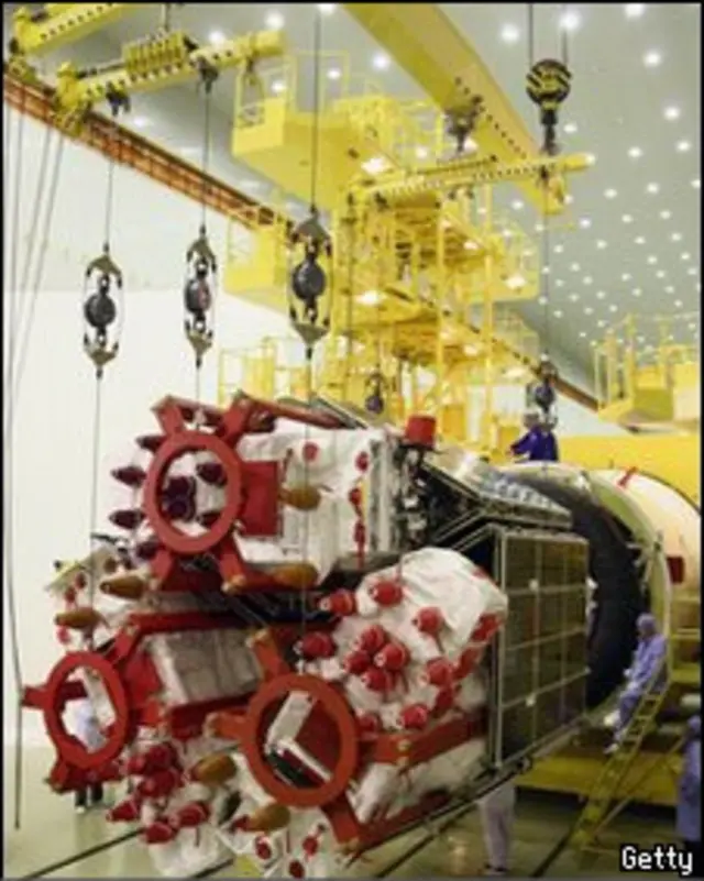 Спутник ГЛОНАСС на космодроме Байконур