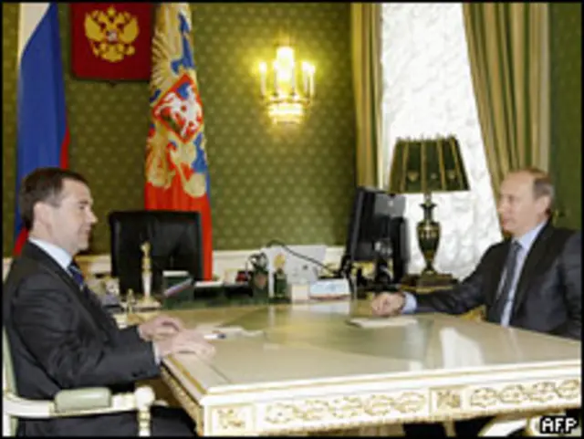 Дмитрий Медведев и Владимир Путин