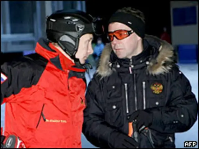 Дмитрий Медведев и Владимир Путин