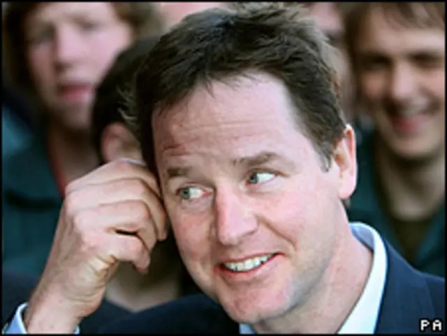 Nick Clegg, dirigente del Partido Liberal Demócrata
