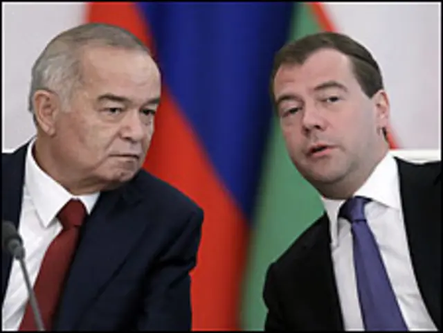 Жаноб Медведев Президент Каримовга табригида "тарихни қайтадан ёзиш уринишлари" ҳақида огоҳлантирган