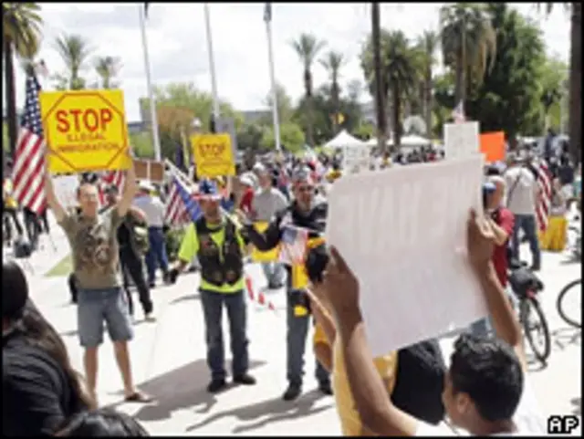 فائل فوٹو، ایریزونا میں مظاہرہ