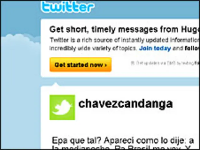 حساب تشافيز بموقع تويتر