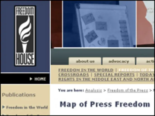 Сайт Freedom House 