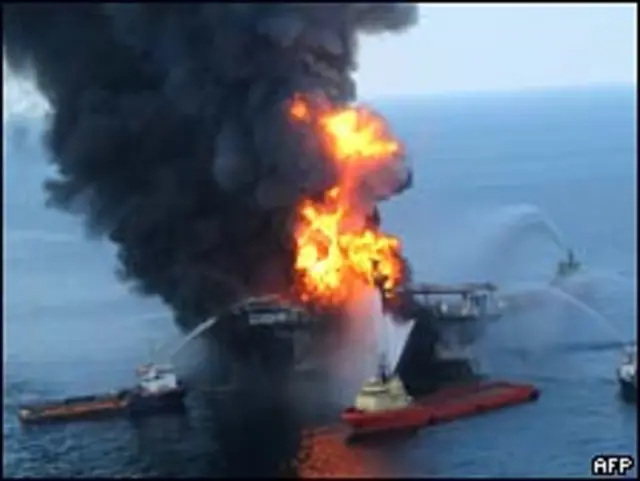 Lokasi Deepwater Horizon meledak dan tenggelam