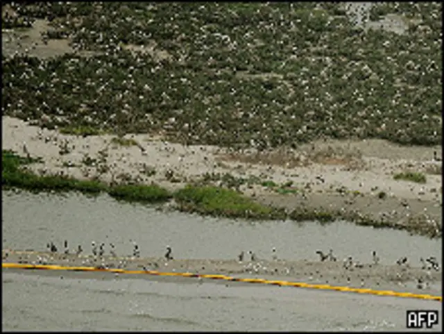 Barreras de contención en Luisiana