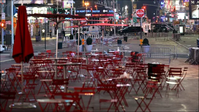 Пустая Таймс-сквер