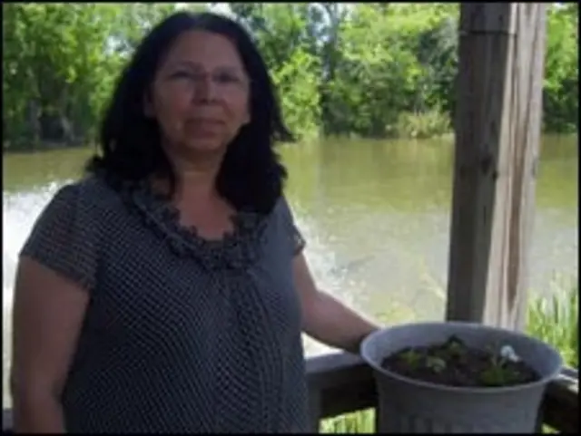 La jefa de la tribu de los Houma, Brenda Dardar