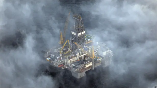 Plataforma petrolera en el Golfo de México