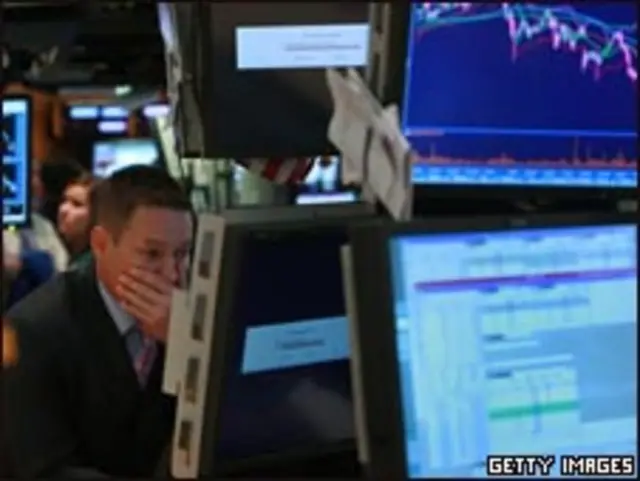 Un operador en la bolsa de Nueva York