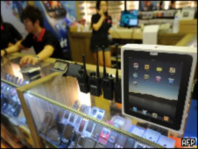 iPad на прилавке