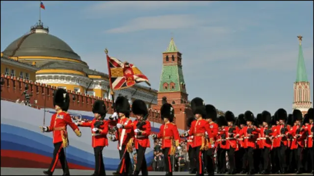 Гвардейцы на Красной площади