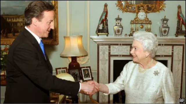 Дэвид Камерон на аудиенции у Королевы