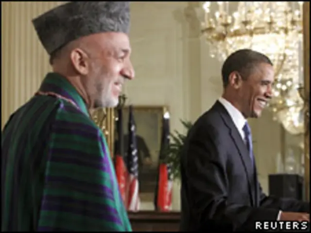 Во время пресс-конференции президентов США и Афганистана