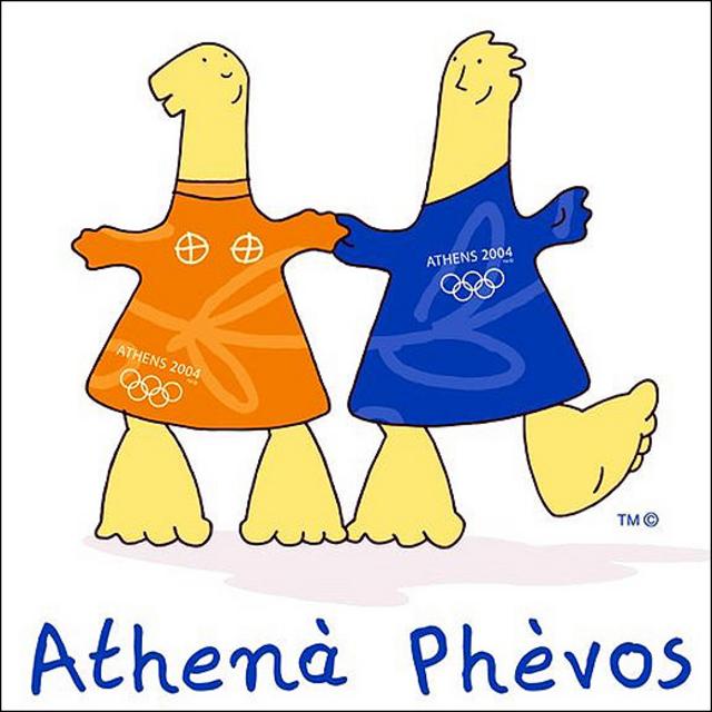 Athenà y Phèvos, mascotas de Atenas 2004. Copyright: Comité Olímpico Internacional.