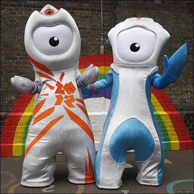 Wenlock y Mandeville son las mascotas de Londres 2012.