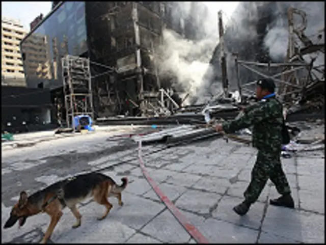 کرفیو کے ذریعے سڑکیں خالی کروانا۔