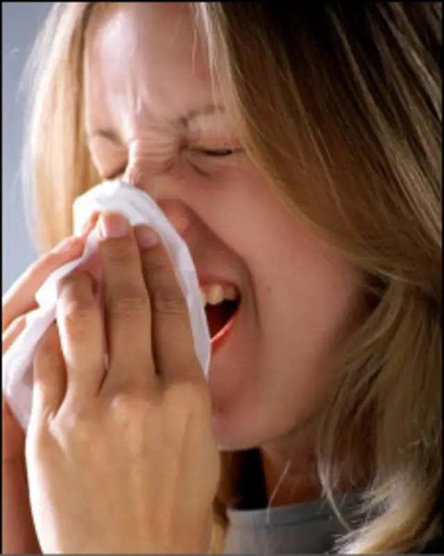 季節性過敏症患者