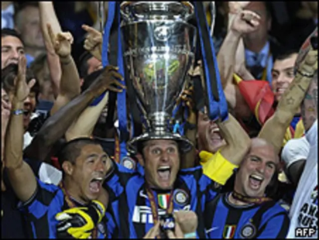 El Internazionale de Milán ganó el título de la Liga de Campeones de la UEFA