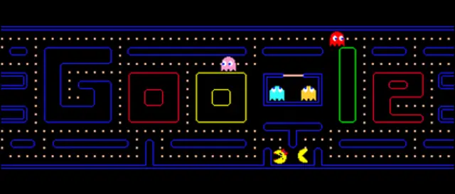 गूगल के मुख्य पन्ने पर वीडियो गेम