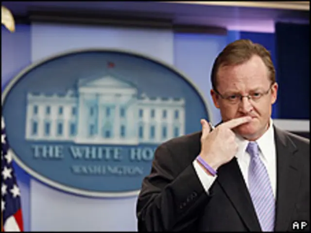 Robert Gibbs, portavoz de la Casa Blanca