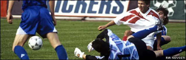 Во время игры сборной России на ЧМ-1994