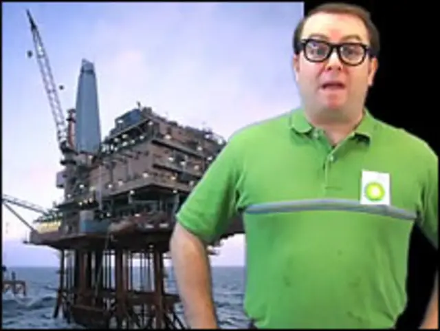 Блоггер Боб Йенц изображает представителя ВР