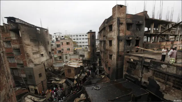 На месте пожара