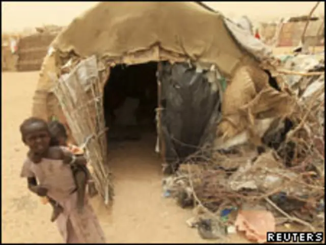 مخيم للنازحين في دارفور
