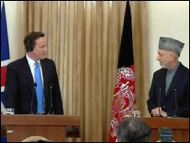 كاميرون وكرزاي