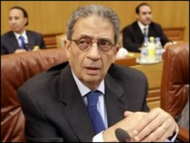 Ketua Liga Arab Amr Moussa