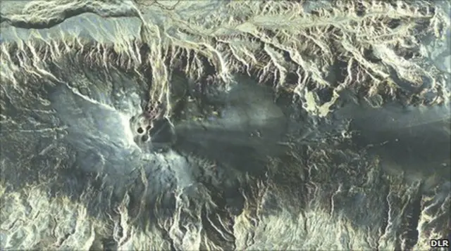 Карта исландского вулкана