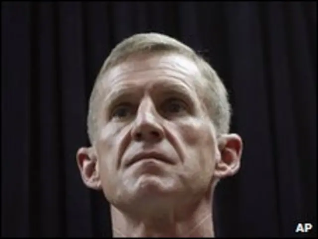 Jenderal Stanley McChrystal memimpin pasukan AS di Afghanistanl