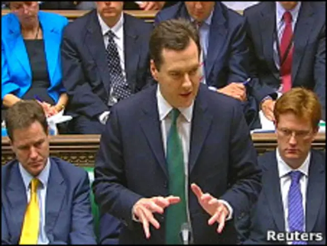 Выступление Джорджа Осборна в парламенте