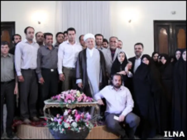 هاشمی رفسنجانی و خانواده کشته شدگان 