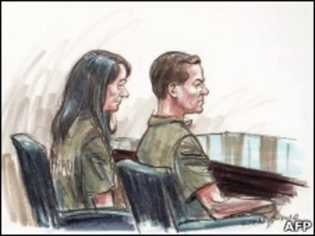 Скетч из зала суда в Вирджинии